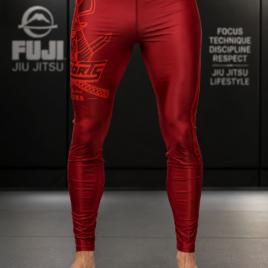 Calza Fuji Grappling Never Surrender Red - Image 4